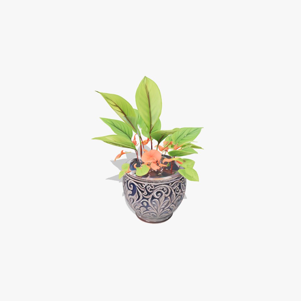 Intricate Floral Planter model pack
